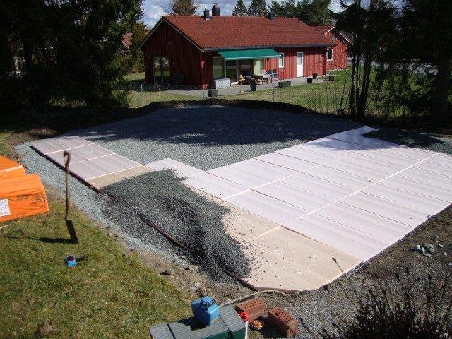 Grond voor de nieuwe garage